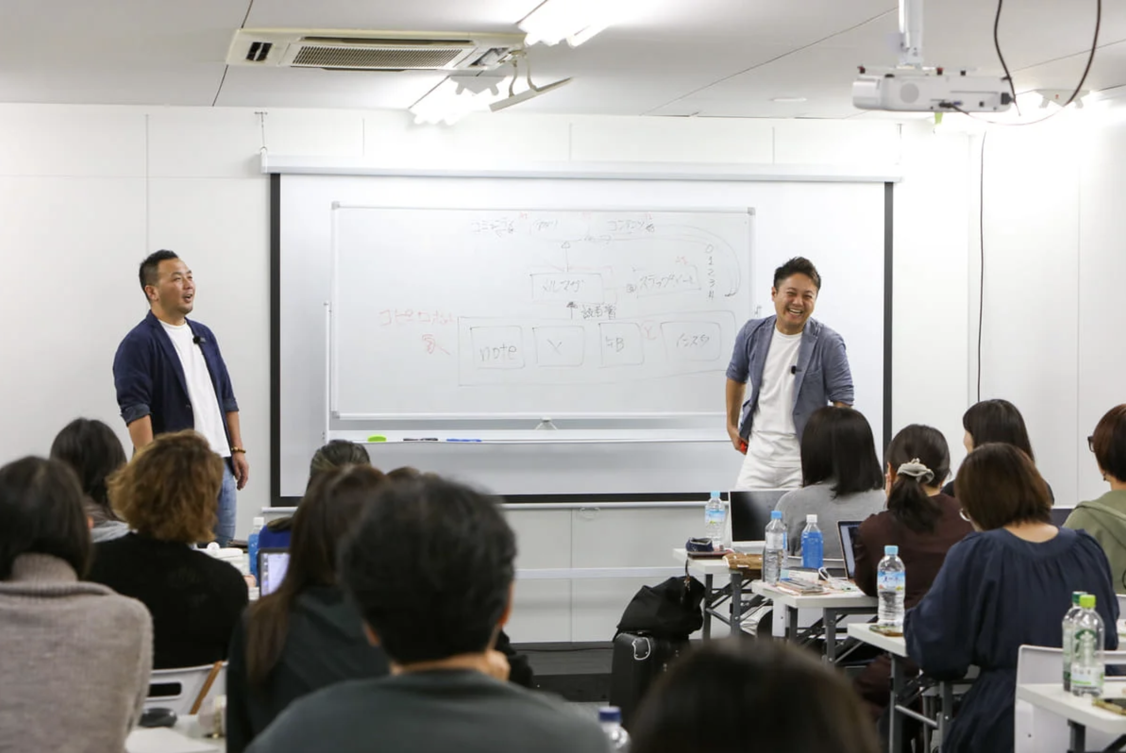 マサムネさん（左）とシリュウさん（右）の登壇風景